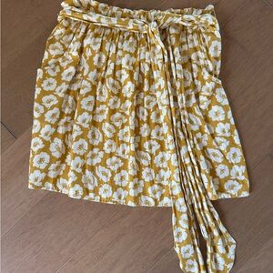 American Eagle Outfitter Floral Tie-Waist Mini Skirt